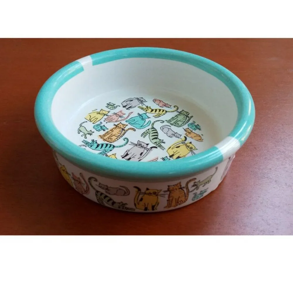 Cat / kitten bowl / ceramic stoneware